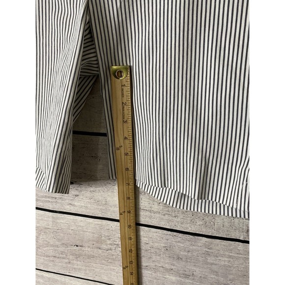 Lila Rose Shorts Womens Size Large Striped Bermuda Pull On Mid Rise Stretchy - Picture 7 of 9